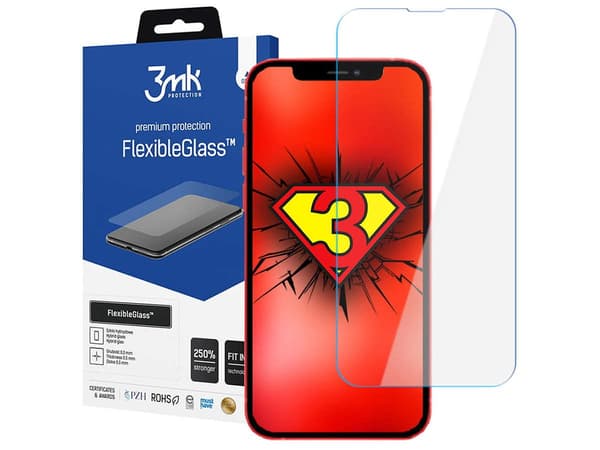 Härdat glas för iPhone 13 mini hybrid flexi 7H 3mk FlexibleGlass-serie