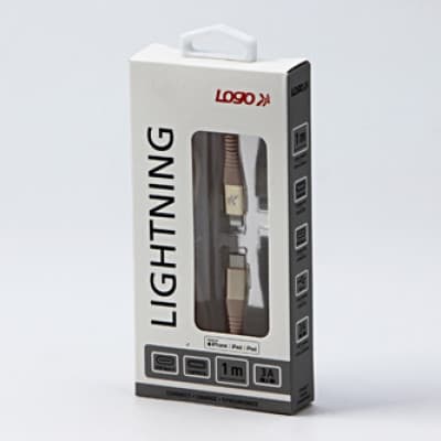 USB Logo USB-C-kabel - Lightning 1 m Guld