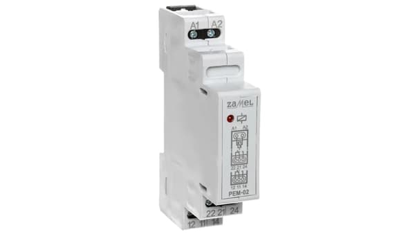 Zamel-solenoidirele 24V AC/DC 2x8A PEM-02/024 (EXT10000096)