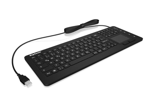 KeySonic USB-tangentbord KSK-6231 INEL (US) - amerikansk layout - svart