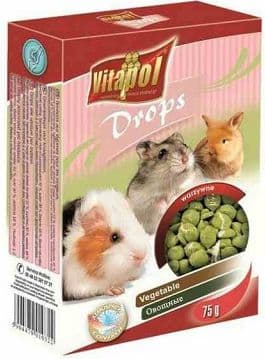 Vitapol DROPSY FÖR GNAGARE GRÖNSAKER 75g