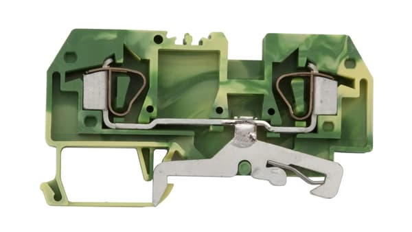 2-johtiminen liitin 6mm2 keltavihreä 282-907