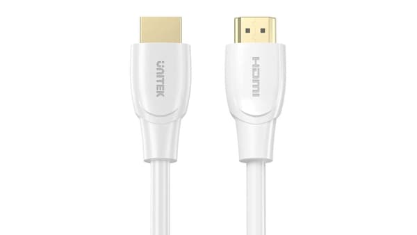 Unitek-kaapeli HDMI 2.0 4K valkoinen 0,3m