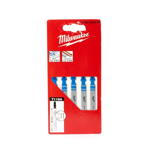 Pistosahanterä metallille 55/1,2mm op. 5kpl MILWAUKEE