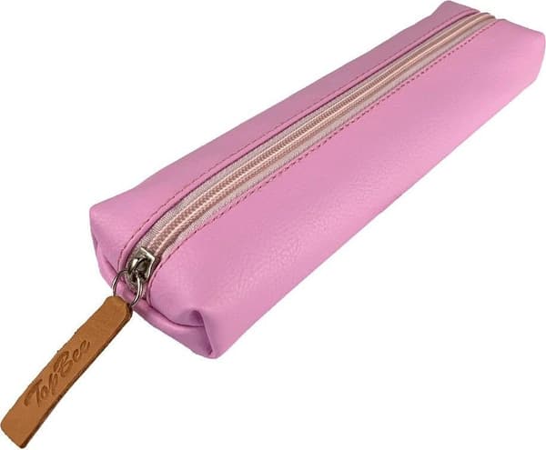 Penalhus Gravhund øko-læder Rosa pastel