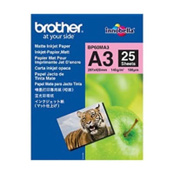 Matt fotopapper A3 Brother BP60MA3