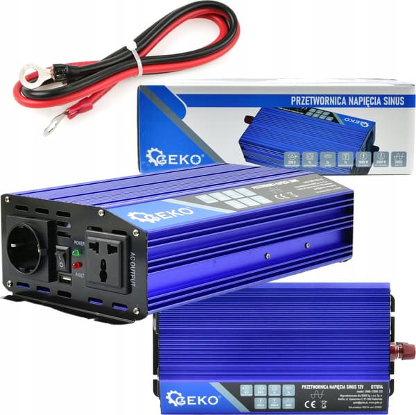 SINUS Spänningsomvandlare 12V/230V 1000/2000W (4)
