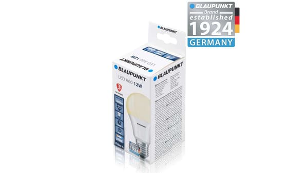 Blaupunkt LED-lamppu E27 12W lämmin väri, BLAUPUNKT-E27-12W-WW