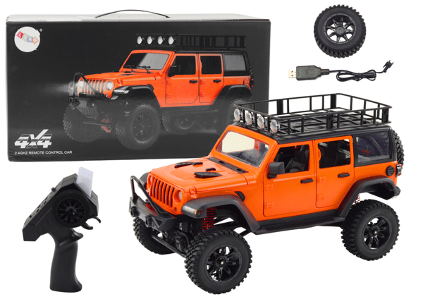 Fjärrstyrd terrängbil RC 2.4G 4x4-drift Orange