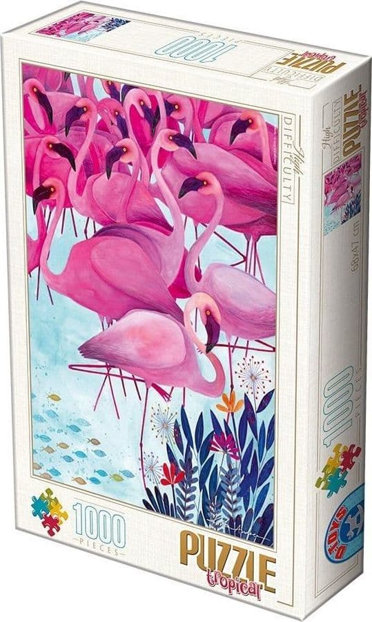 Palapeli 1000 Andrea Kurti, Flamingot