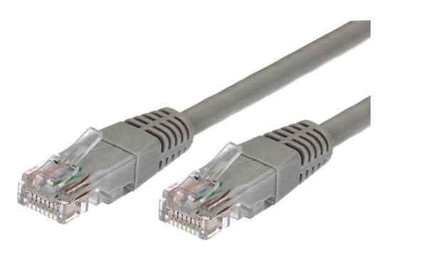 TB Print Patchkabel Cat.6A RJ45 UTP 1m Grå-AKTBXKS6AUP100G