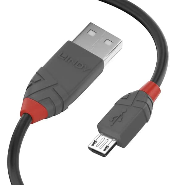 Lindy 3M USB 2.0 A-tyypin ja Micro-B-kaapeli, Anthra Line
