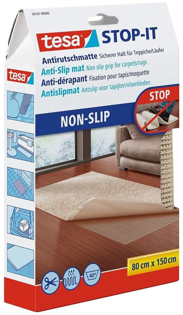 Tesa Stop-it skridsikker måtte 1,5 m x 800 mm