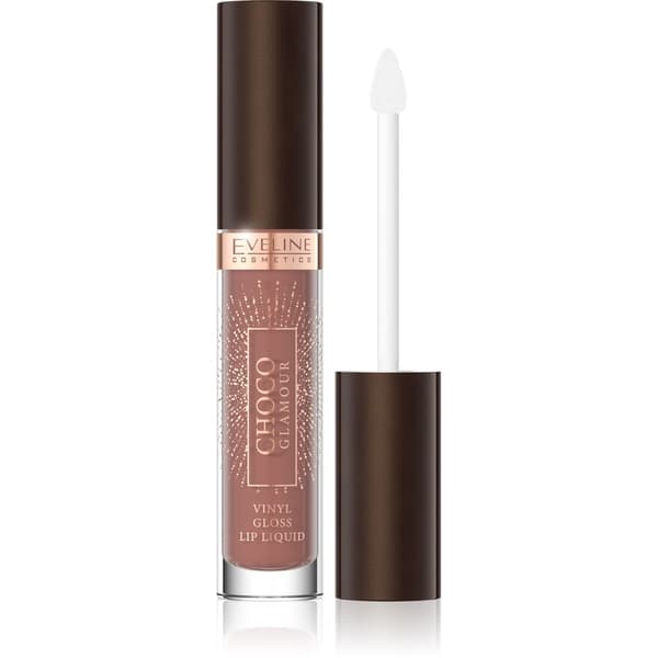EVELINE Choco Glamour Läppstift i flytande form med glansiga läppar Nr 01
