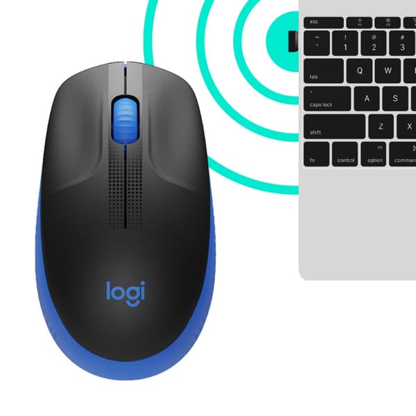 Logitech mus M190 - blå