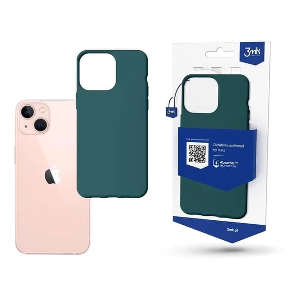 Cover til iPhone 14 fra 3mk Serie Matt Case - mørkegrøn