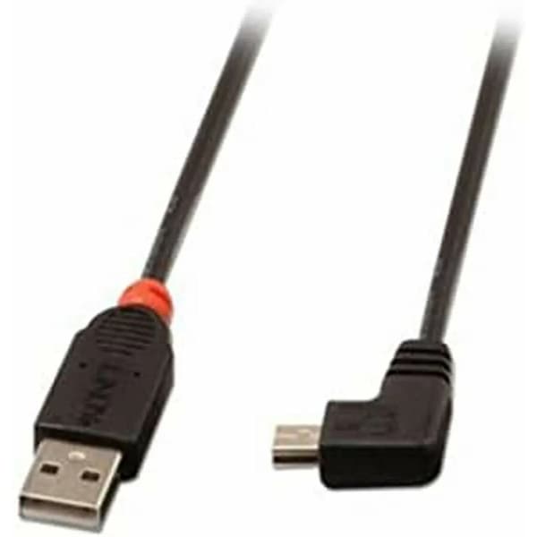 Lindy USB-A USB-kabel - MiniUSB 2 m sort (31972)