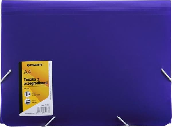 Mappe med rum A4 PP-104 lilla PENMATE
