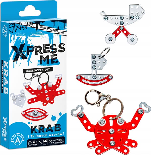 X-press Me nyckelring DIY krabba ALEX