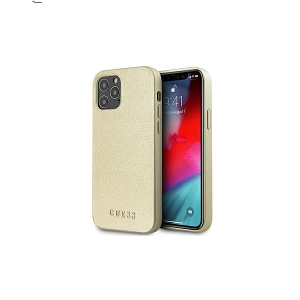 Guess GUHCP12LIGLGO iPhone 12 Pro Max 6,7\" Guld/Guld Hardcase Iridescent