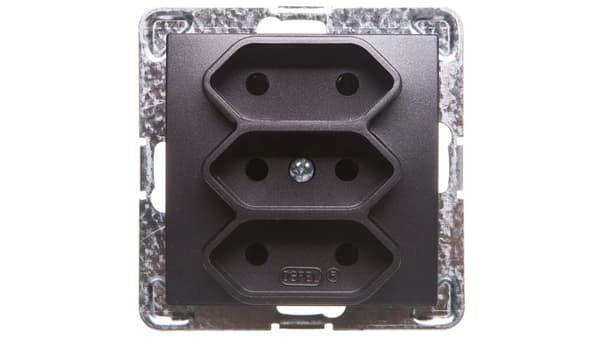 Ospel Socket Impression trippel Euro antracit (GP-3y/m/50)