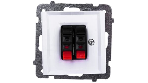 Ospel Högtalaruttag Sonata dubbel vit (GG-2R/m/00)