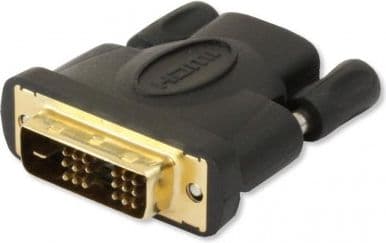 AV-adapter Techly HDMI - DVI-D sort