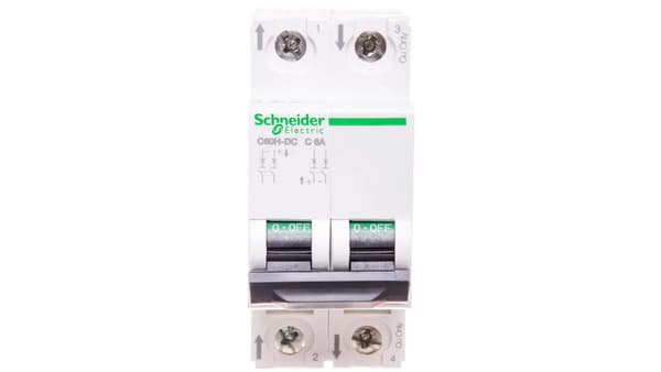 Schneider Electric Strømafbryder 2P C 6A 6Ka DC C60H (A9N61526)