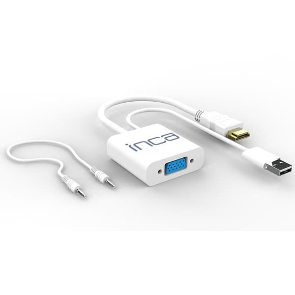INCA IVTH-01 VGA til HDMI-adapter (+USB og lydkabel)