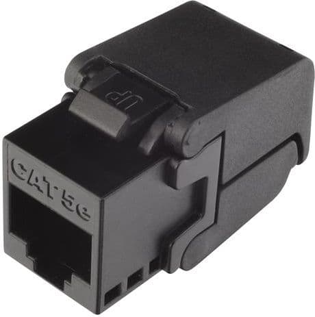 SOLARIX SXKJ-5E-UTP-BK-SA Keystone Solarix CAT5E UTP RJ45 sort selv-crimp