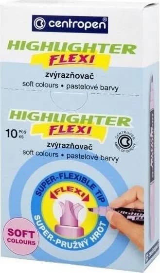 Overstregningstusch FLEXI SOFT 8542 gul pastel (10 stk)