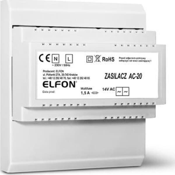 VIRTALÄHDE AC-20 1.5A ELFON OPTIMA