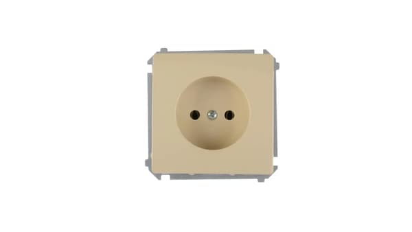 Kontakt-Simon Enkeltstik BASIC MODUL b/u 16A IP20 beige - BMG1.01/12