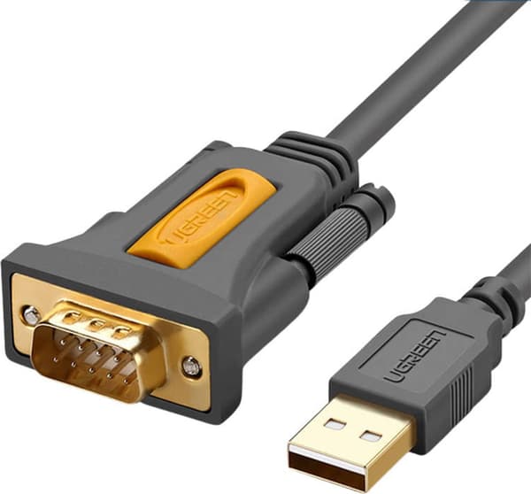 UGREEN CR104 USB-A till DB9 RS-232-kabel, 1m svart
