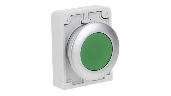 Trykknap 30mm Flad Grøn Selvretur M30C-FD-G 182919