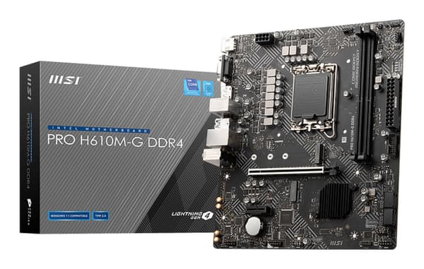 MSI Bundkort PRO H610M-G DDR4 - Micro ATX - Socket LGA1700 - Intel H610