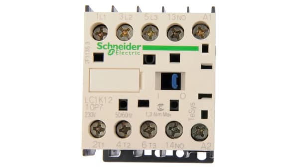 Effektkontaktor 12A 3P 230V AC 1Z 0R LC1K1210P7