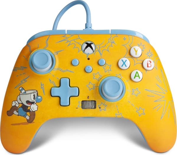 Powera Pad Powera XS trådbunden handkontroll förbättrad Cuphead: Mugman