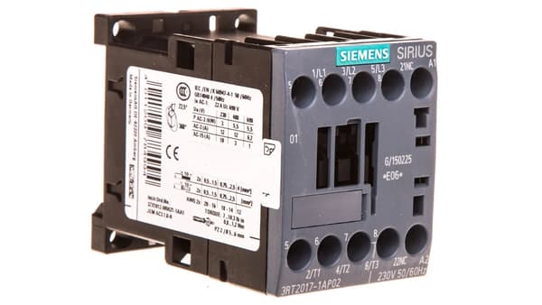 Effektkontaktor 12A 3P 230V AC 0Z 1R S00 3RT2017-1AP02