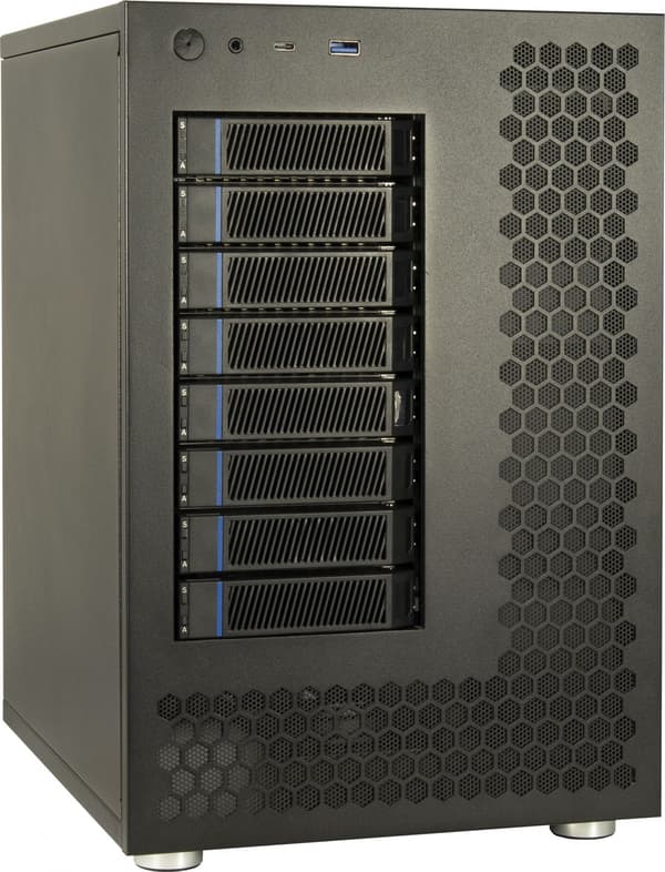 Inter-Tech Go Mini IPC NAS-8 ITX, Micro-ATX, ATX 240 x 295 x 362