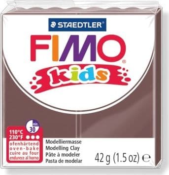 Fimo värmehärdande plastmassa Kids brun 42g