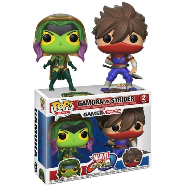 FUNKO POP! VINYL 2-PACK: CAPCOM VS. MARVEL: GAMORA VS STRIDER