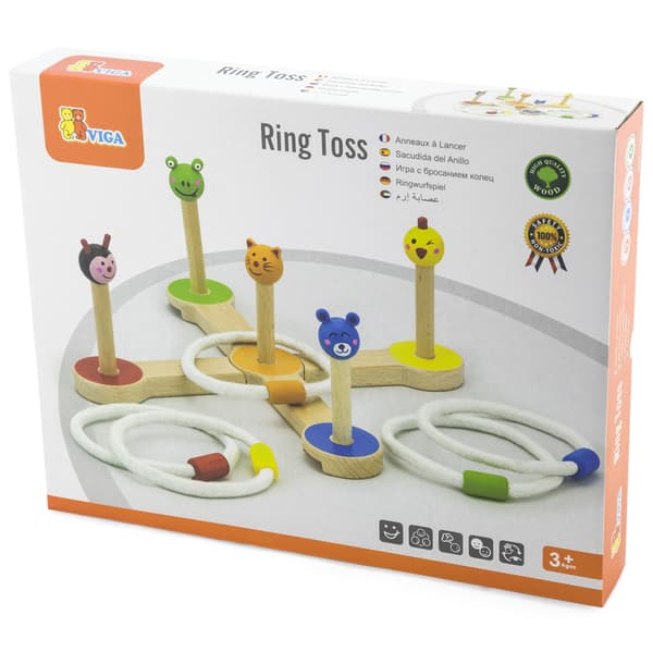 Puinen heittolelu, lemmikit, Viga Toys