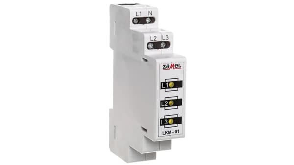 Zamel Strømindikator 230V/400V 3xLED gul TN LKM-01-30 (EXT10000038)