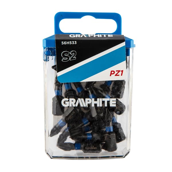 Graphite borebit (slagbits PZ1 x 25 mm, 20 stk.)