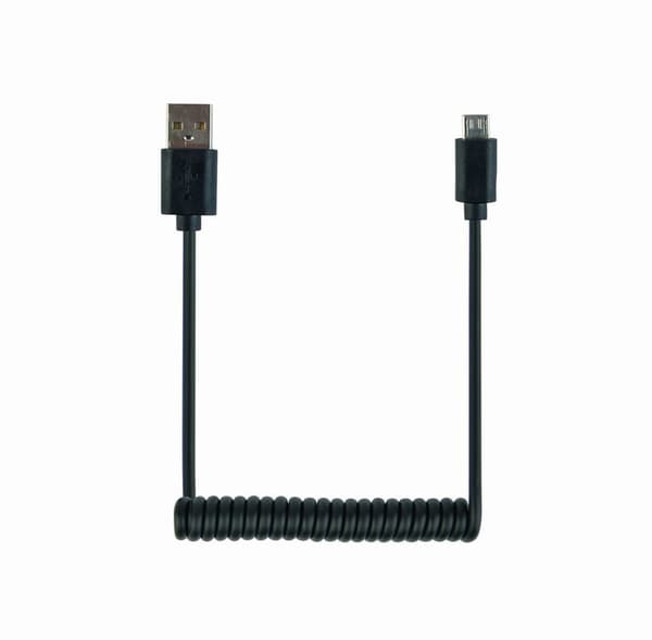 GEMBIRD CC-Musb2C-AMBM-6 mikro USB 2.0 kabel AM-Micro Spiral 1.8m sort