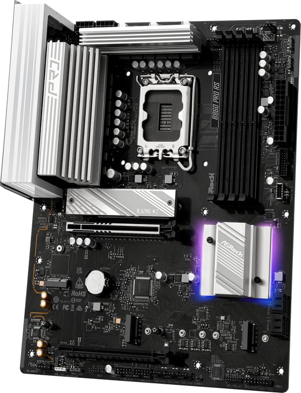 ASRock B860 PRO RS - moderkort - ATX - LGA1851 Socket - B860