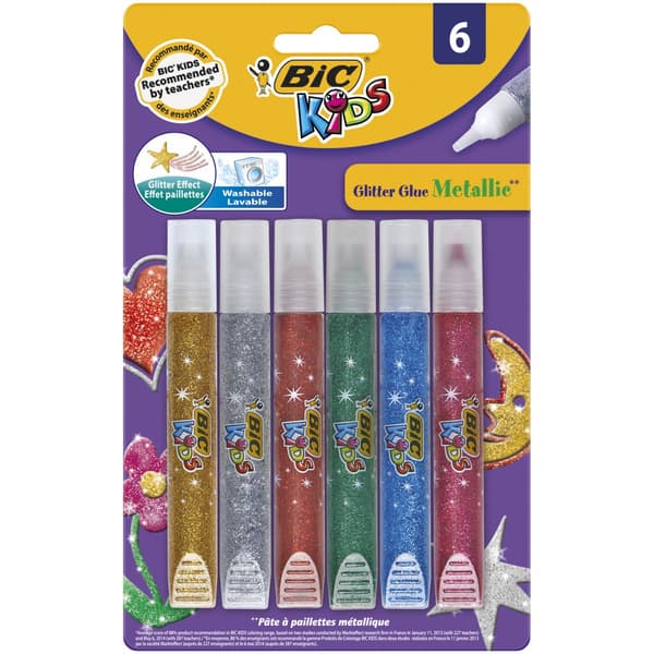 Glitter Glitter Glitter Väriyhdistelmä 6 väriä BIC