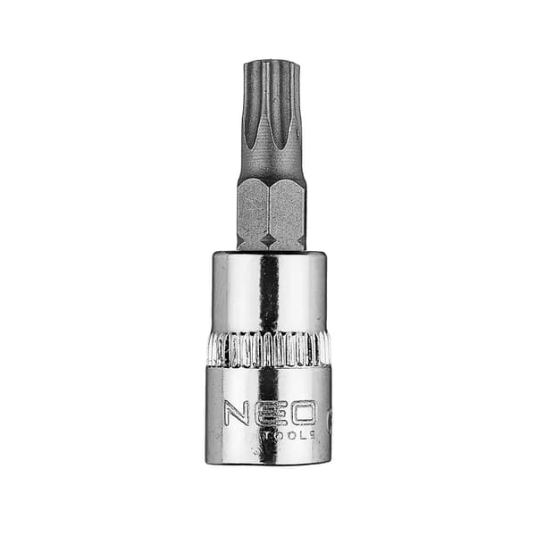 TORX TX30 bit med hætte 1/4\", kort, 37 mm