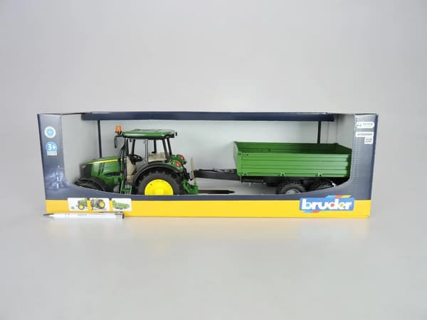 John Deere 5115M (grön/gul, med sidovagn)